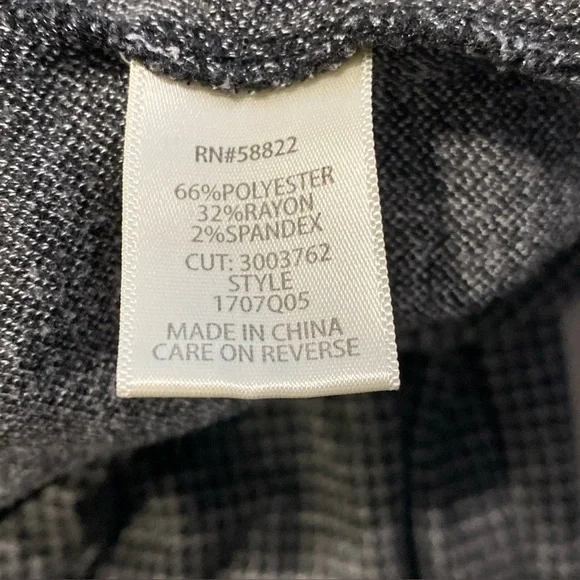 Max Studio London Black & White Houndstooth Dress Slacks Pants Womens Size XS - Picture 8 of 13